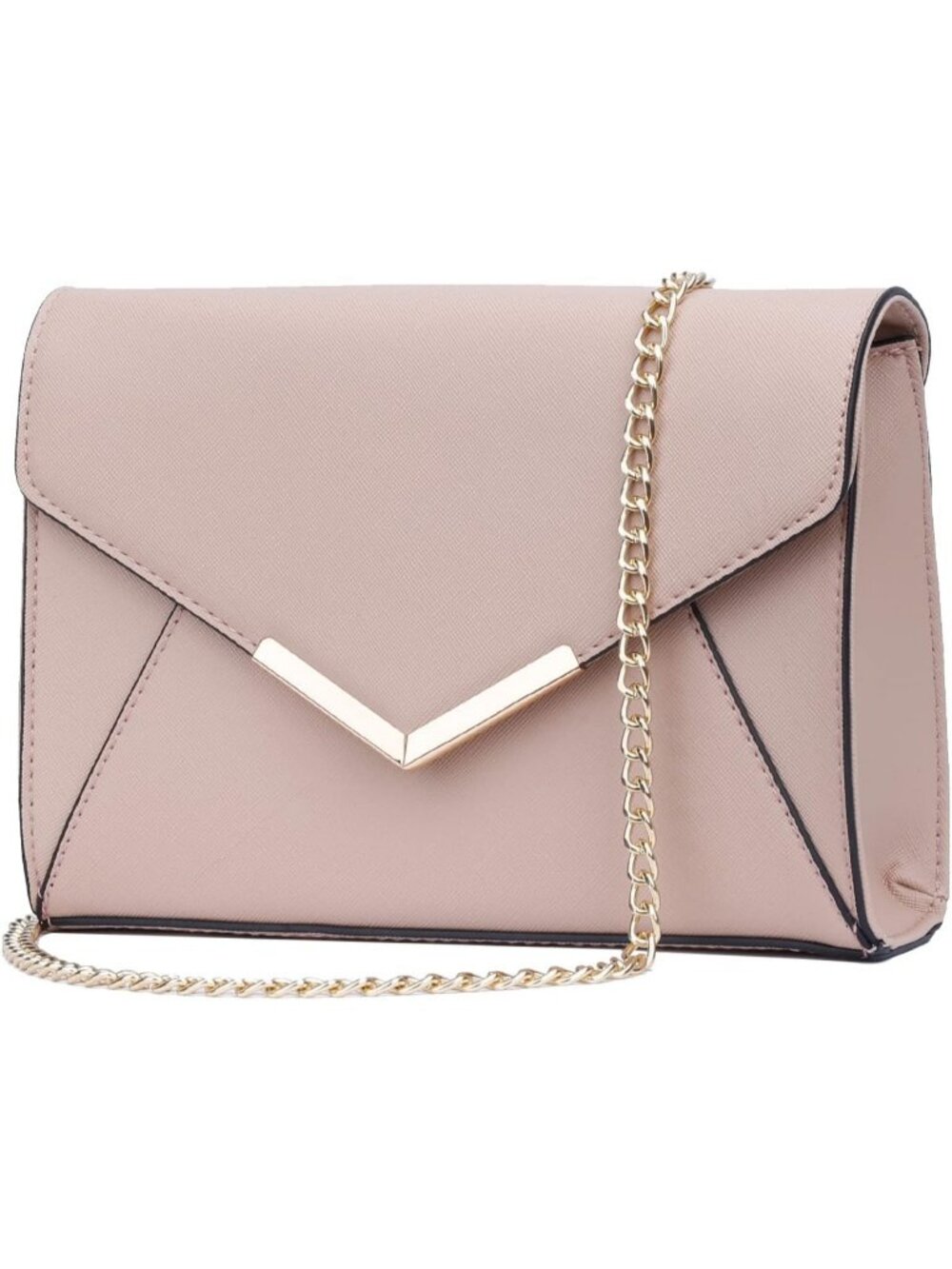 Women's Pink Clutch Purses Wedding Party Evening Crossbody Shoulder Bags